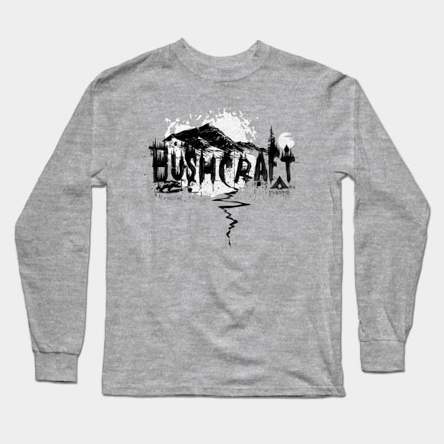 Bushcraft Long Sleeve T-Shirt by Bongonation